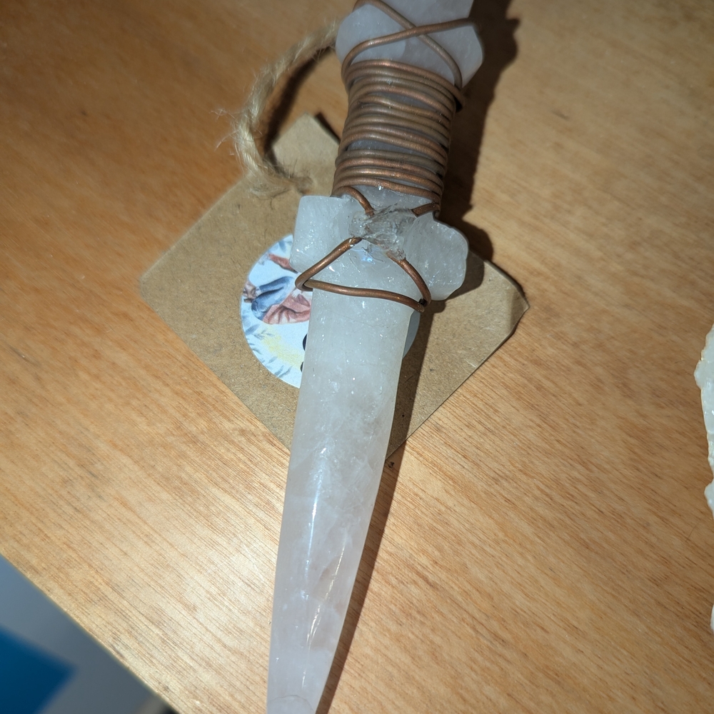 Wire Wrapped Crystal Pendant